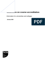 Guidelines On Course Accreditation: Information For Universities and Colleges