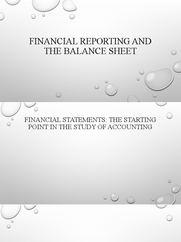 Chapter 3 - Financial Reporting and The Balance Sheet | PDF | Equity ...