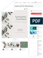 Fresh Simple Leaf PPT For Teaching Plan - PPTX: Favorite