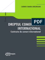 Dreptul Comerțului Internațional. Contracte de Comerț Internațional