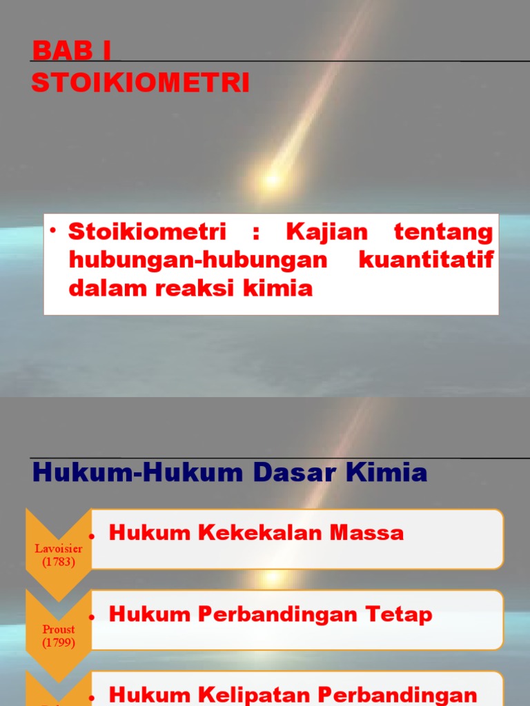 Pengenalan Stoikiometri dan Hukum Kimia | PDF | Metode & Bahan Ajar ...