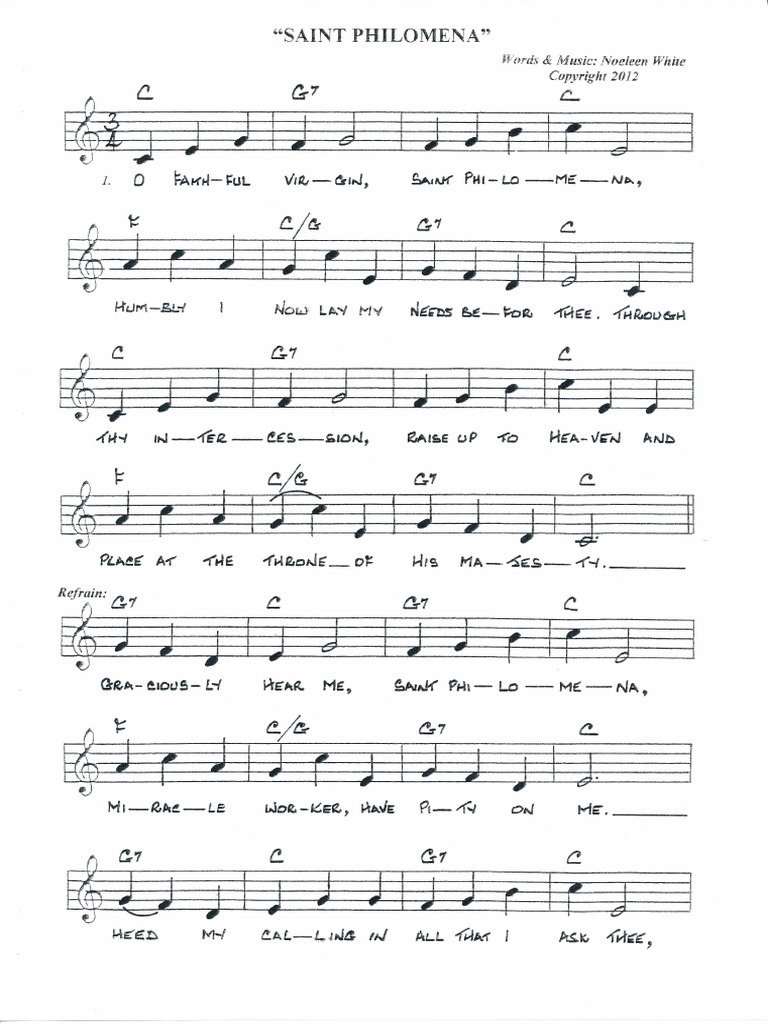 ST Philomena Hymn PDF