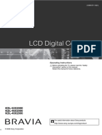 LCD Digital Colour TV: KDL-52X2000 KDL-46X2000 KDL-40X2000