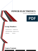 Power Electronics: Submitted To: Dr. M. Rafique Naich