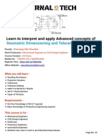 GD&T Learn Advanced Geometric Dimensioning and Tolerancing