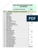 Lista de Grupo para Expocision de Matpel