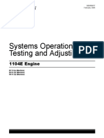 Systems Operation Testing and Adjusting: 1104E Engine