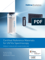 Certified Reference Materials For UV/ Vis Spectroscopy: Product Catalog With Usage Guidelines