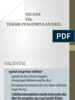 Uji Validitas dan Relia dan instrumen 2020