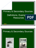 Primary & Secondary Sources Definitions, Examples, Resources