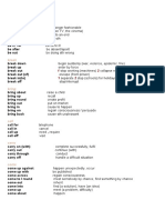 PHRASAL VERBS MEANINGS