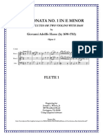 Hasse Trio Sonata 1 - Flute 1 Part