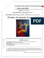 III Sesión - Métrica, Ritmo, Armonía - Taller de Escritura de Kennedy 2019 - 3 de Agosto