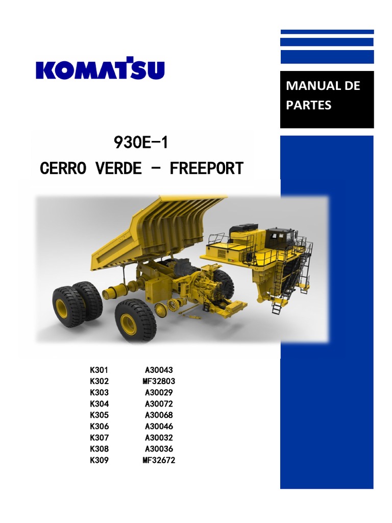 Manual de Partes 930e 1 - V3 - 1 | PDF | Belt (Mechanical) | Machines