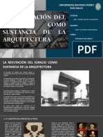 La Refutación Del Espacio Como Sustancia de La Arquitectura PDF