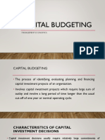 Topic 6 - Capital Budegting Introduction