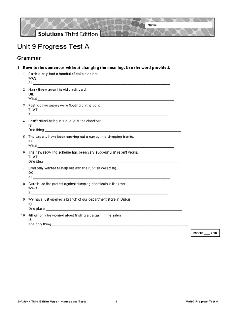 Unit 9 Progress Test A Overview | PDF | Advertising