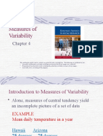Chapter 4 Measures of Variability