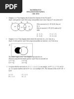 Rajah Ialah Gambar Rajah Venn Yang. Menunjukkan Unsur-Unsur Bagi Set P, Set Q, Dan Set R