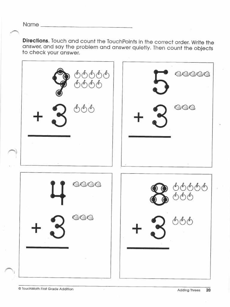 Touch math set 1 pdf | pdf