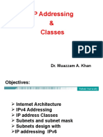 IP Addressing & Classes: Dr. Muazzam A. Khan