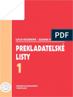 Prekladatelske Listy 1 PDF