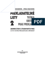 Prekladatelske Listy 2 PDF