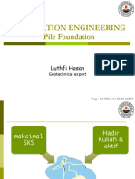 Foundation Engineering Pile Foundation: Luthfi Hasan