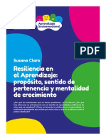 Ficha Síntesis Resiliencia en El Aprendizaje Propósito, Sentido de Pertenencia y Mentalidad de Crecimiento