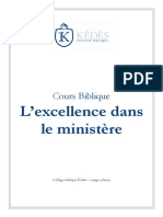 9 Lexcellence Dans Le Ministère