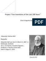 Project "Five Inventions of The Last 100 Years": Class 8 Auguste Kupstyte