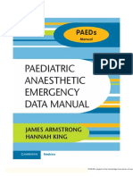 PAEDIATRIC ANAESTHETIC EMERGENCY DATA MANUAL UNDER 40