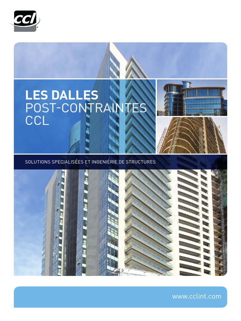 Dalles Post Tension CCL PDF | PDF | Béton | Béton armé