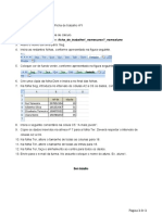 Ficha de trabalho Excel 1 - Dados, comentários e formatação