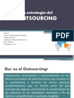 La estrategia del Outsourcing