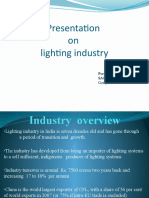 Presentation on Lighting Industry Growth and Energy Savings