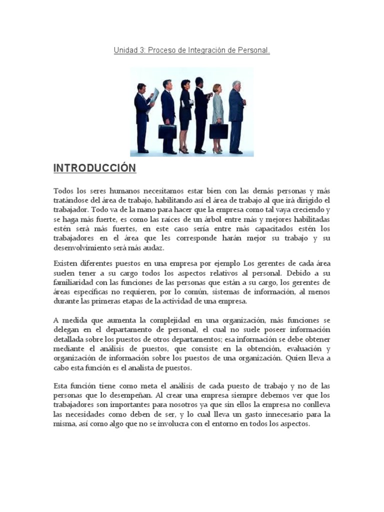 Proceso de Integración de Capital Humano | PDF | Reclutamiento