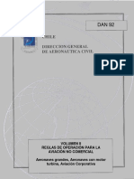 Reglas operación aviación no comercial DAN 92