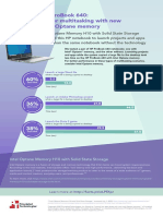 HP ProBook 640: Faster Multitasking With New Intel Optane Memory - Infographic