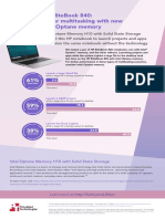 HP EliteBook 840: Faster Multitasking With New Intel Optane Memory - Infographic