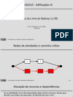 Disciplina de Edificações III UFRGS - Linha de Balanço