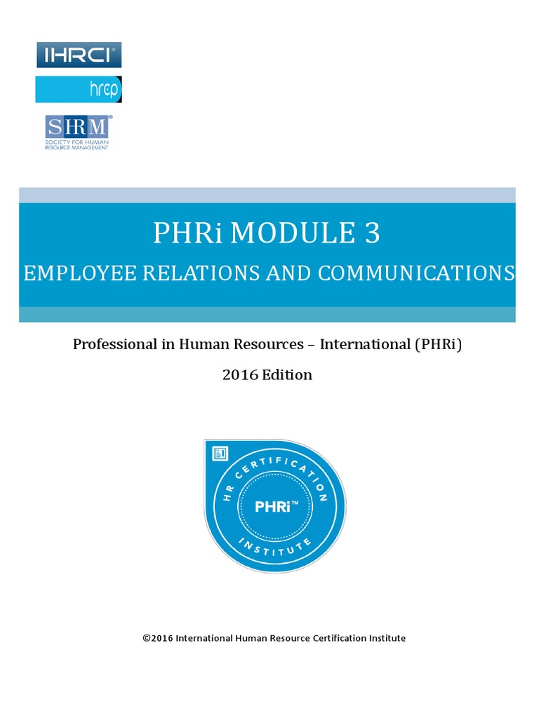 PHRI Mod 3 | PDF | Human Resources | Communication