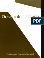 descentralización municipalismo