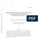 Antineutrino-Neutrino and Antineutrino-Electron Resonant Annihilation Through Rho and Other Vector Mesons