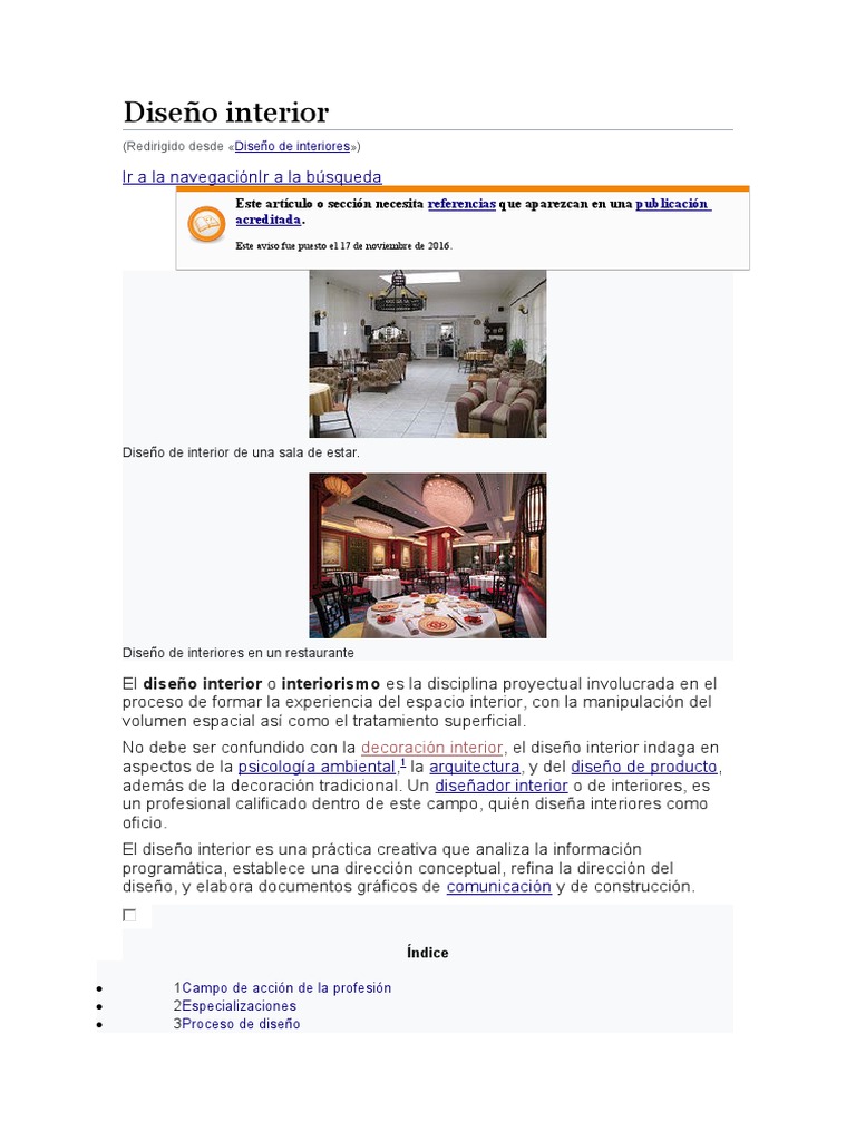 Diseño Interior | PDF | Diseño de interiores | Diseño