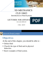 Fluid Mechanics CLD 10603: Lecturer: Nor Afifah Khalil
