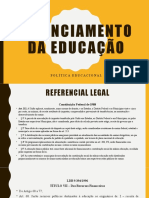 Financiamento Da Educação