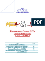 General Pharmacology MCQs PDF