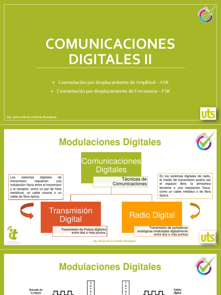 Modulación Digital: ASK y FSK en Comunicaciones | PDF | Modulación ...