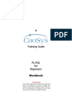 PLSQL For Beginners Workbook